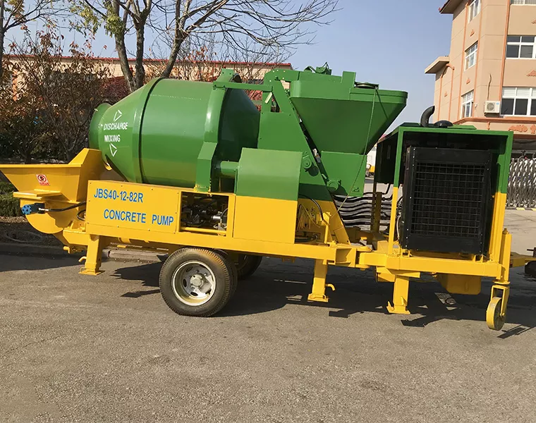 Concrete mixer pump