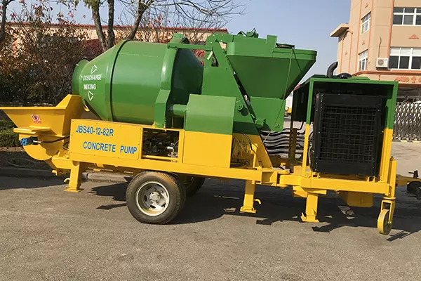 Concrete mixer pump
