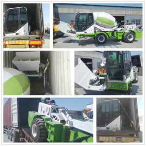 2.6 self loading concrete mixer delivery to Indonesia