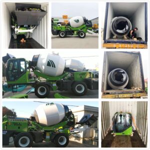 3.5m3 Self loading concrete mixer delivery to Philippines