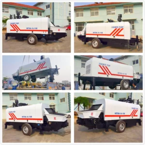 HBT90 Diesel Type Concrete Pump Delivery To Uzbekistan
