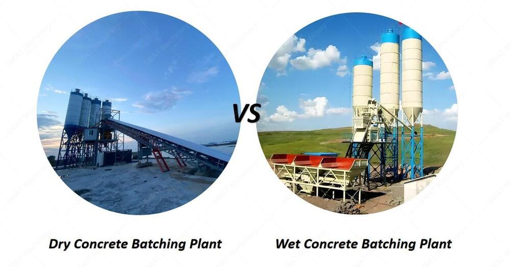 Dry Concrete Batching Plant VS Wet Concrete Batching Plant