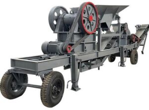 Mobile crushing equipment plant