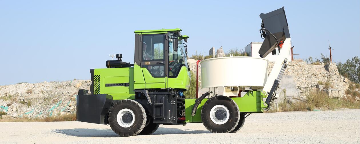 Flat-end self-loading truck